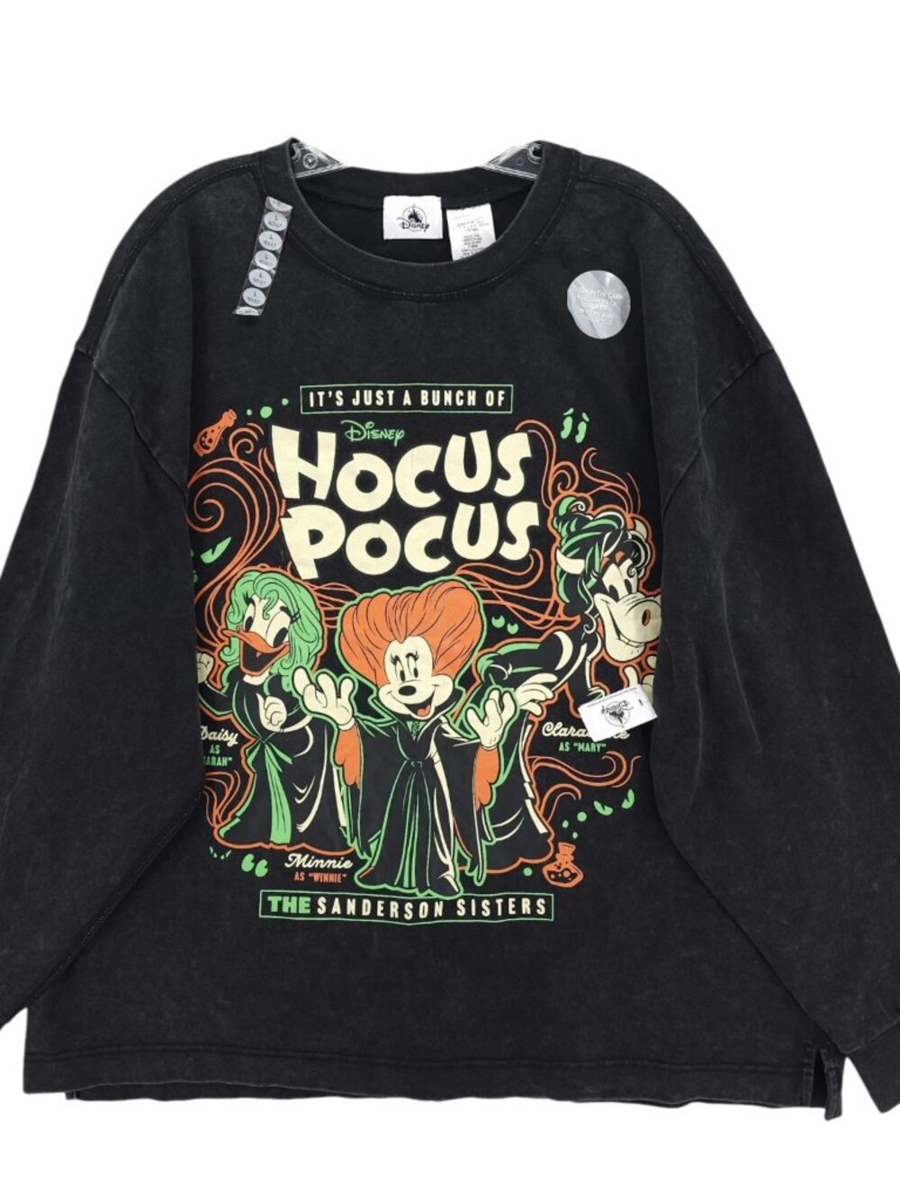 NWT DISNEY PARKS Hocus Pocus Sanderson Sisters Shirt Glow In Dark LARGE